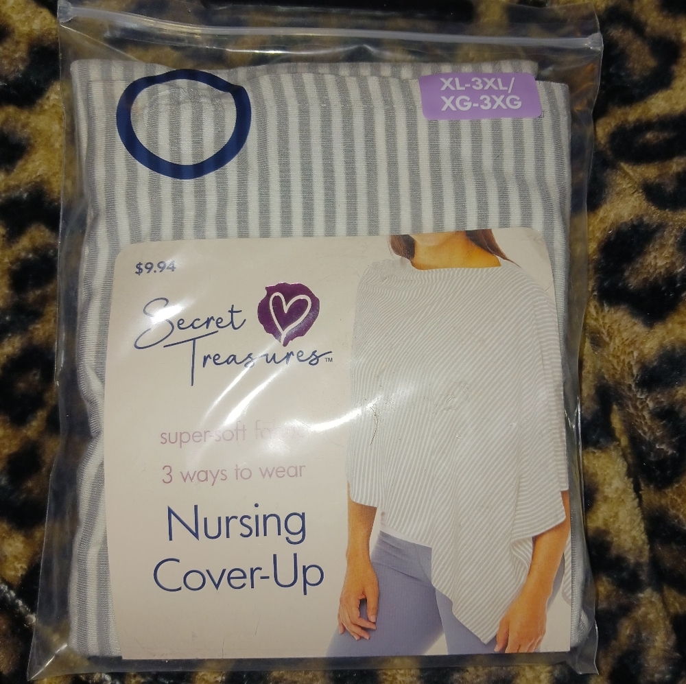 SECRET TREASURES NURSING COVER UP/ PONCHO/ INFINITY SCARF